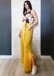 Брюки Sweet orange горчичный S 18-15029 - изображение 3