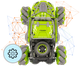 Трюкова Машинка Всюдихід Fever Buggy4WD Зелена Масштаб 1:16 Sulong Toys Original - зображення 4