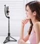 Монопод для селфи с кольцевой LED лампой Selfie stick L07 7332 на складной на треноге с Bluetooth пультом - изображение 10