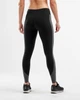 Женские компрессионные тайтсы 2XU, Fitness Mid-Rise Line Up Tight, XS, черный/серый - изображение 2