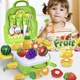 Игровой набор в чемоданчике Кухня Fruit Game салатового цвета 24 эл - изображение 4