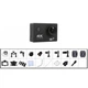 Экшн камера DVR спортивная Wi-Fi 4K Ultra HD видео SPORT аквабокс для съёмки под водой плюс набор креплений Чёрная (S2) - изображение 3
