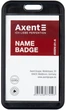Набор бейджей-чехлов Axent SoftTouch вертикальный 5 шт 110х65 мм матовый Черный (4550v-01-A) - изображение 1