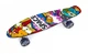Пенни борд (Penny Board) 22" со светящимися колесами, Space разноцветный - изображение 1