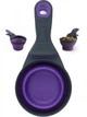 Dexas Collapsible KlipScoop™ Мерный стакан складной на клипсе для собак и кошек БОЛЬШОЙ 480 мл, фиолетовый - изображение 1