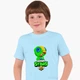 Детская футболка Бравл Старс Леон Зеленый (Brawl Stars Leon Green) (25186-1015) 146-152 см Хлопок Голубой - изображение 3