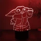 Настольный светильник-ночник Малыш Йода настольная 3D Лампа Little Yoda 16 Цветов Мандалорец (12897) - зображення 1