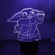 Настольный светильник-ночник Малыш Йода настольная 3D Лампа Little Yoda 16 Цветов Мандалорец (12897) - зображення 5