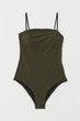 Купальник H&M 34 черно золотистый 14058334821 - изображение 1