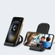 Бездротовий зарядний пристрій ColorWay Wireless Stand 15W Black (CW-CHW31Q-BK) - зображення 2