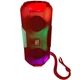 Портативна акумуляторна Bluetooth-колонка TG-143 з LED-підсвіткою і FM радіо Червона - зображення 7