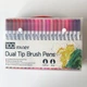 Маркери-лінери Dual Brush Tip Pens 100 шт. на водній основі двосторонні (VF333002) - зображення 1