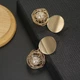 Сережки жіночі (біжутерія) Oxa круглі (2709) gold - изображение 3