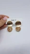 Сережки жіночі (біжутерія) Oxa круглі (2709) gold - изображение 4