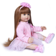 Силіконова Колекційна Кукла Реборн Reborn Дівчинка ( Вінілова Кукла Doll5) NPK Высота 60 см - зображення 2