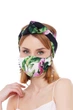 Летний тюрбан MyScarf узел one size Черный с цветами - изображение 3