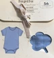 Боді бавовняний для хлопчика Lupilu 296323 050 см (0-1 months) блакитний - зображення 3