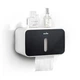 Держатель для туалетной бумаги клеящийся MBM HOME BP-15 WHITE/BLACK белый/черный - изображение 2