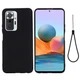 Силиконовый (TPU) чехол Deexe Silicone Case для Xiaomi Redmi Note 10 Pro - Black - изображение 2