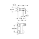 Grohe EUROCUBE змішувач для душу, одноважільний - 23145000 - изображение 2