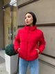 Зимова жіноча куртка дута коротка К&ML 0010 M-L (46-48) Червоний ( 0010 - 01) - зображення 2