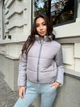 Зимняя женская куртка дутая короткая К&ML 0010 M-L (46-48) Серый ( 0010 - 06) - изображение 1