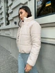 Зимова жіноча куртка дута коротка К&ML 0010 XS-S (42-44) Бежевий ( 0010 - 05) - зображення 2