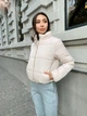Зимова жіноча куртка дута коротка К&ML 0010 XS-S (42-44) Бежевий ( 0010 - 05) - зображення 4