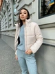 Зимова жіноча куртка дута коротка К&ML 0010 XS-S (42-44) Бежевий ( 0010 - 05) - зображення 5