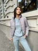 Зимняя женская куртка дутая короткая К&ML 0010 M-L (46-48) Серый ( 0010 - 06) - изображение 5