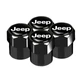 Колпачки на ниппель защитные для Джип Short Black Jeep, 4 шт (67056) - изображение 1