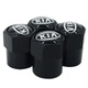 Захисні ковпачки на ніпель для Kia Alitek Short Black Кіа (4 шт) (67049) - зображення 4