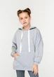 Худи для девочки OVERSIZE серое ТШФ-157 DM SASHKA 134 р. - изображение 1