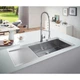 GROHE Мийка для кухні 1160 x 520 мм, 1 чаша, матова, в рівень зі стільницею (31582SD0) - изображение 11
