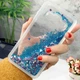 Чехол Glitter для Samsung Galaxy J7 2016 / J710 Бампер Жидкий блеск Синий - изображение 1
