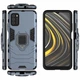 Чехол Fiji Ring для Xiaomi Redmi 9T бронированный бампер с кольцом темно-синий - изображение 3
