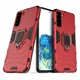 Чехол Fiji Ring для Samsung Galaxy S21 Plus (G996) бронированный бампер с кольцом красный - изображение 1