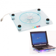 Універсальна багатофункціональна прозора охолоджуюча підставка Laptop Cooler 828 з підсвічуванням - зображення 1