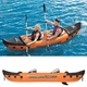 Надувная байдарка с веслами Bestway 321x88 см, Lite-Rapid X2 Kayak, Оранжевый (IP-170554) - изображение 4