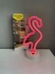 Неоновый светильник ночник Фламинго настольная декоративная лампа Neon Decoration Lamp красный свет - изображение 3
