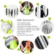 Терка для овощей и фруктов мультислайсер с 3 насадками Tabletop Drum Grater Kitchen Master Овощерезка Зеленая/Белая - изображение 4