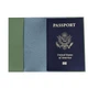 Обложка на паспорт из хаки экокожи с рисунком девушки и ракушки Unique Covers(394 Passport Holder) - изображение 2
