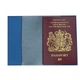 Обложка на паспорт из синей экокожи с рисунком девушки и ракушки Unique Covers(394 Passport Holder) - изображение 2