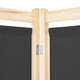 Ширма з 3 секцій Shumee 120x170x4 см з сірою тканиною 248175 - изображение 5