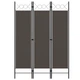 Ширма з 3 секцій Shumee 120 х 180 см антрацит 320701 - изображение 1