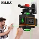 Лазерный уровень нивелир для стяжки пола HILDA 4D 16 линий 360° градусов самовыравнивающийся Зеленый луч + пульт - изображение 6
