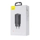 Блок питания Baseus GaN2 Lite Quick Charger 65W (2 Type-C) для MacBook/Asus/Lenovo/HP/Google/Huawei/Samsung black - изображение 5