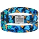 Ошейник для Собак BronzeDog Urban Camo Нейлоновый с Металлической Пряжкой и Гравировкой Синий 25 мм 35-53 см (34/1362) - изображение 1