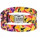 Ошейник для Собак BronzeDog Urban Camo Нейлоновый с Металлической Пряжкой и Гравировкой Оранжевый 20 мм 30-40 см (33/1364) - изображение 1