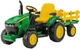 Электромобиль-трактор Peg-perego J.D. Ground Force 0047 12 В зеленый - изображение 1